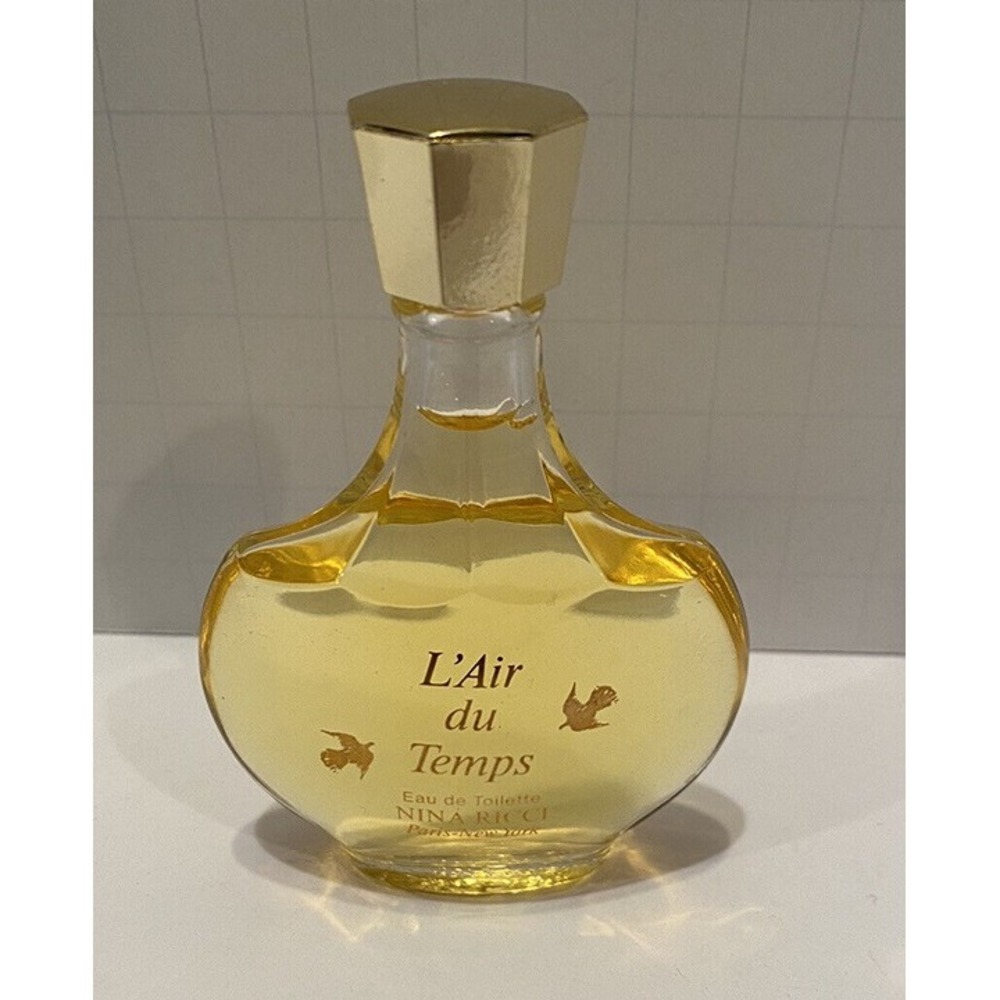 Vtg Nina Ricci L'Air Du Temps Eau De Toilette Perfume 25 mL Splash Full Bottle